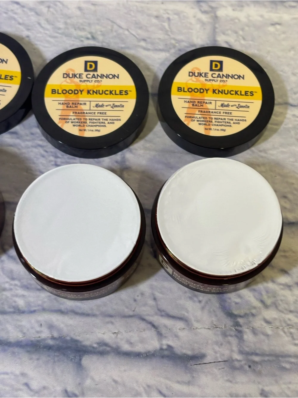 Duke Cannon Bloody Knuckles Hand Repair Balm 1.4oz each Lot Of 3 Fragrance Free.
